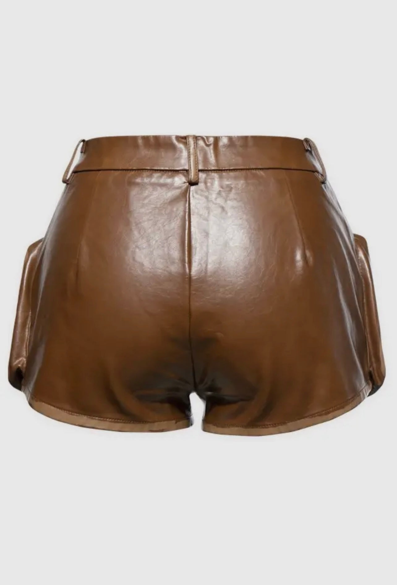 Vintage Vegan Precious Baddie Leather Cargo Shorts