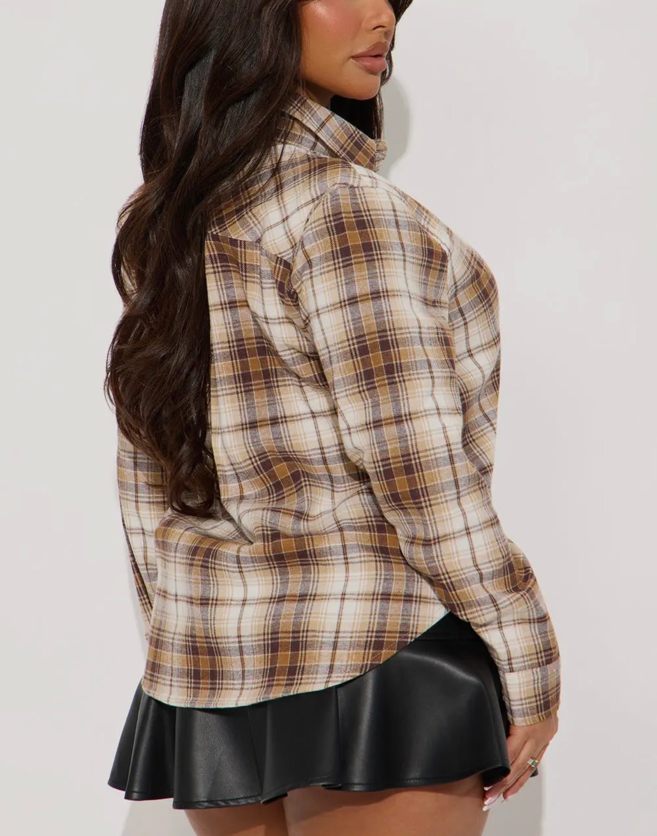 Lexie Baddie Flannel Shirt