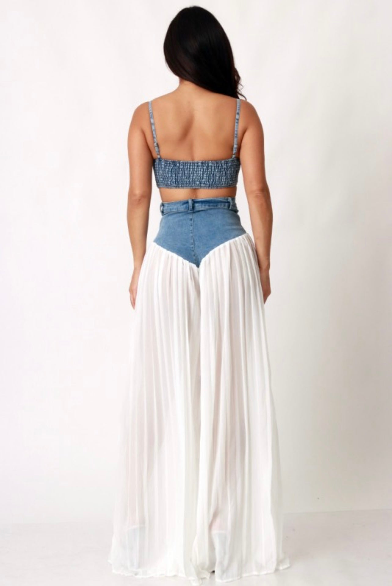Keri Baddie Denim Corset Set