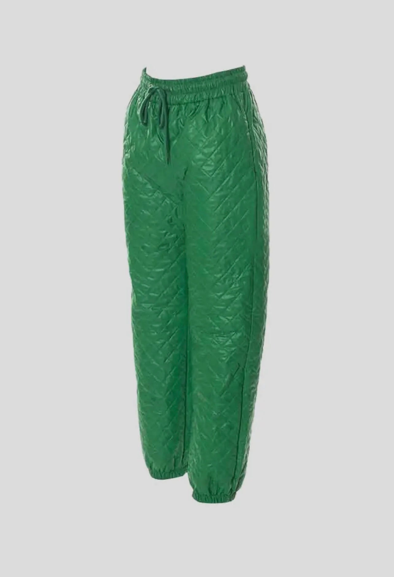 Green Baddie Puff Pants