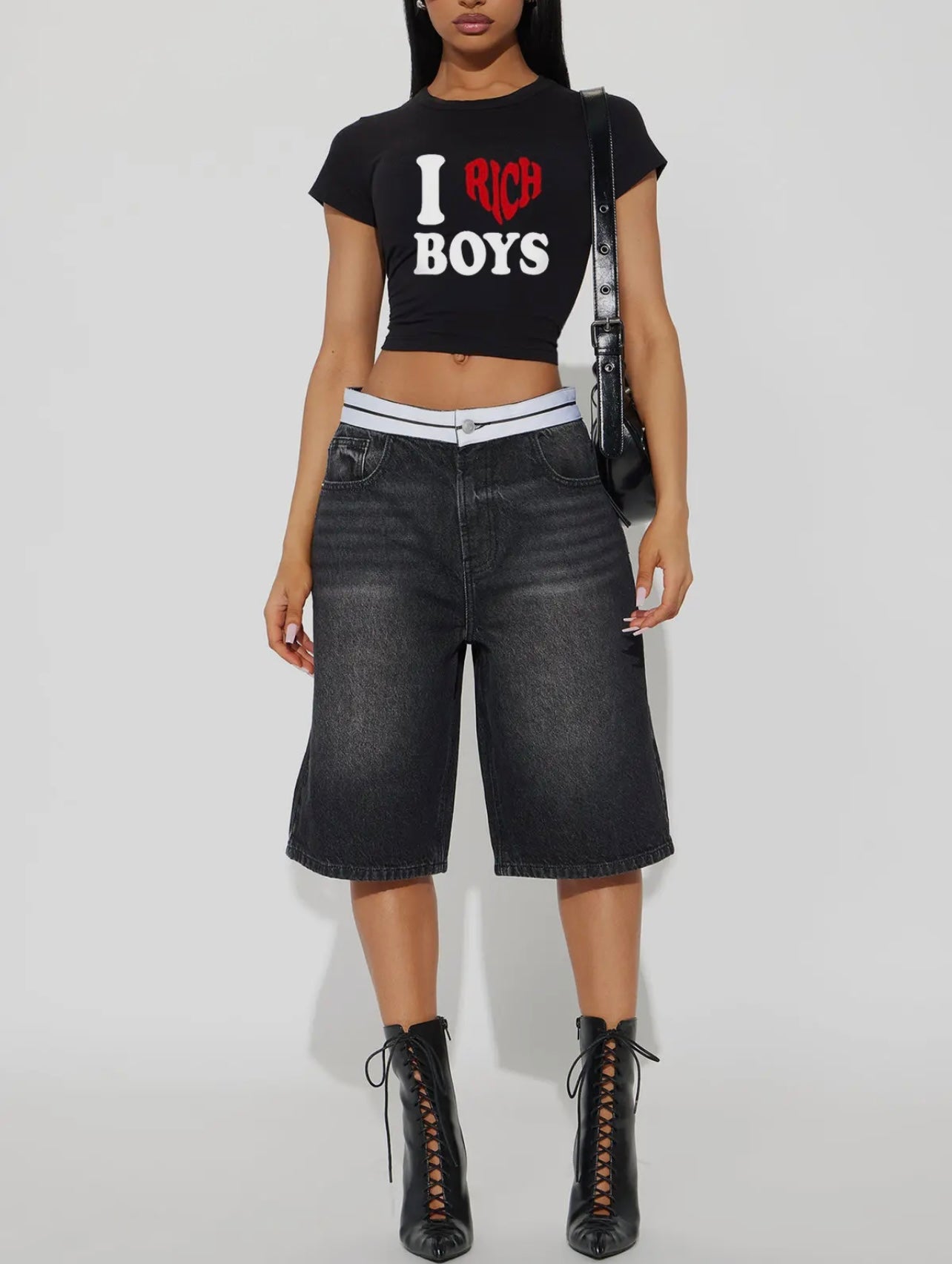 I Love Rich Boys Baddie Top