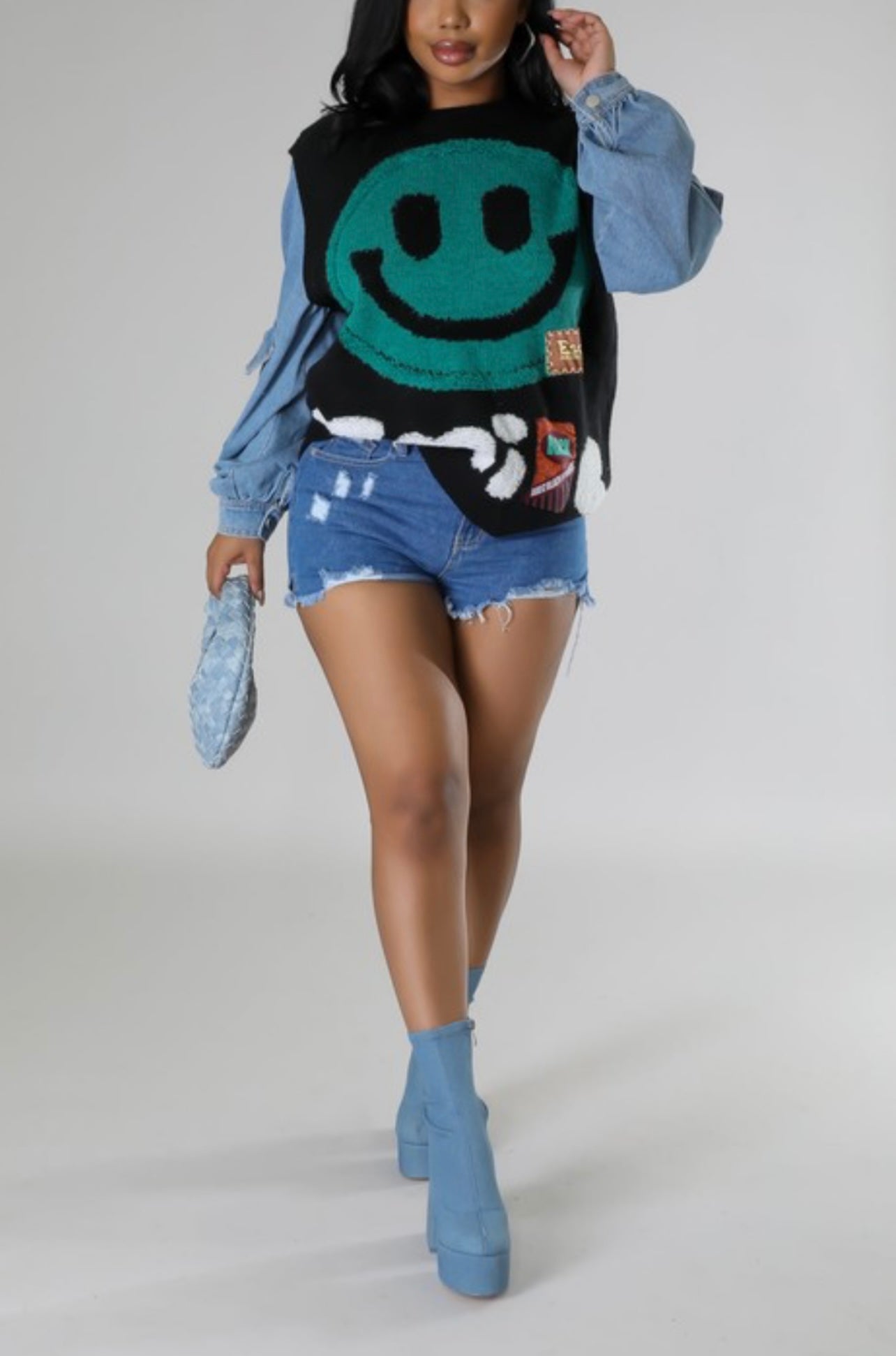 Be Happy Baddie Sweater - Baddie Kouture Boutique
