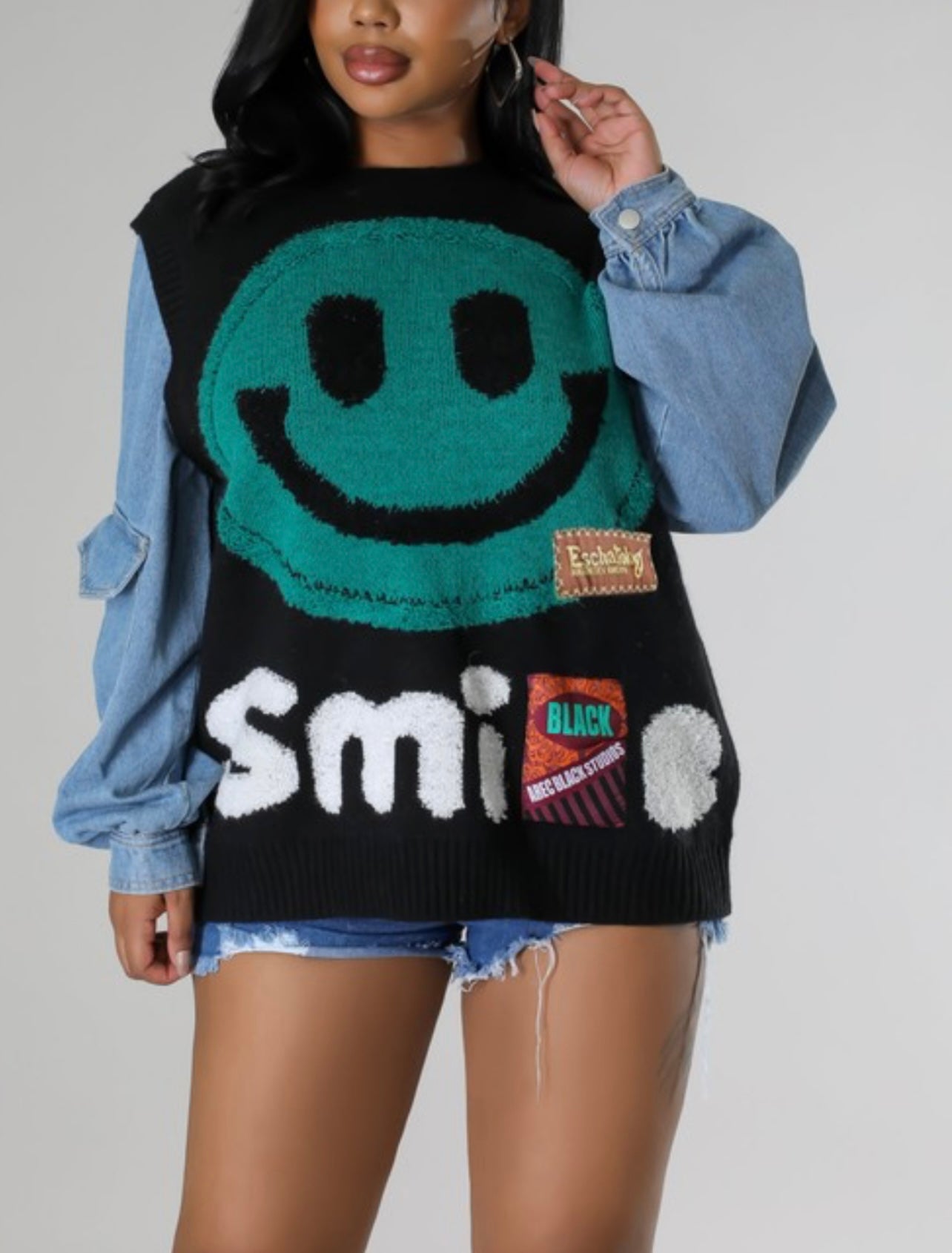Be Happy Baddie Sweater - Baddie Kouture Boutique