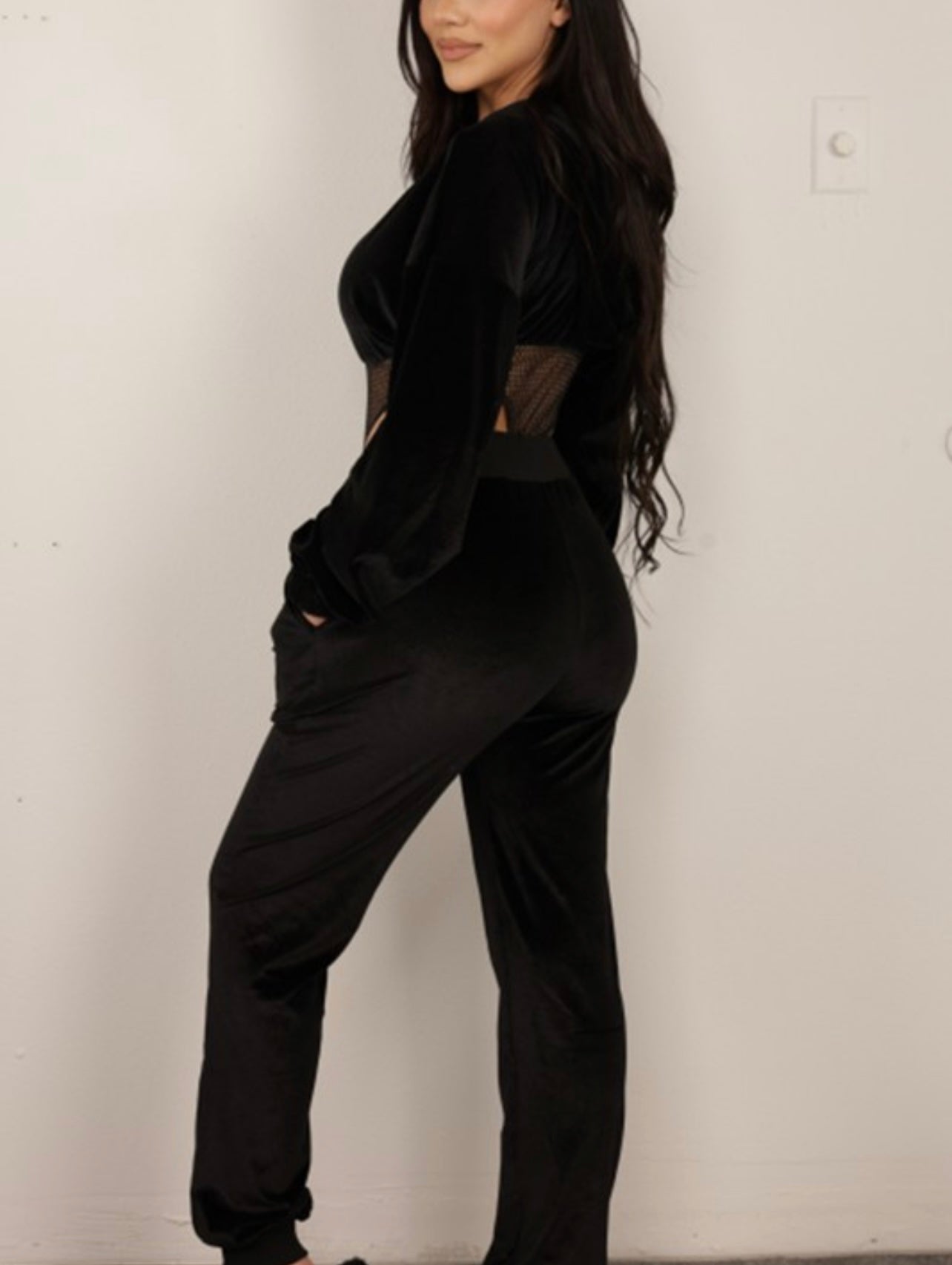 Natalia Baddie Velour Set - Baddie Kouture Boutique