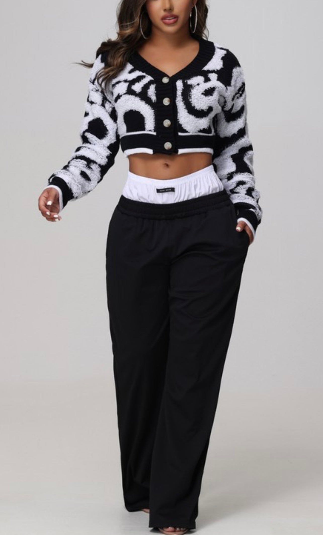 Posh Baddie Double Trouser - Baddie Kouture Boutique
