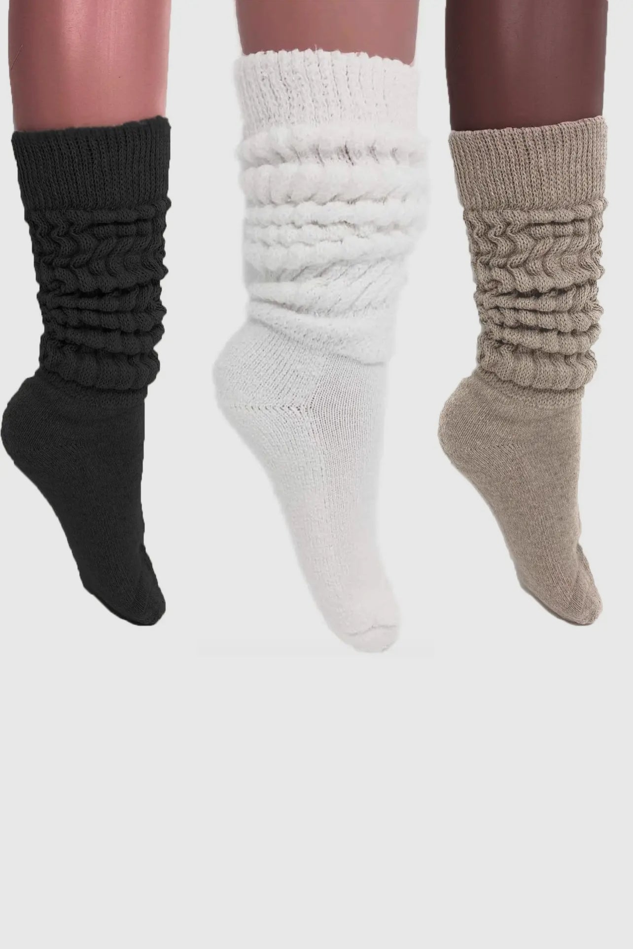 Baddie Thick Heavy Extra Long Slouch Socks - Baddie Kouture Boutique