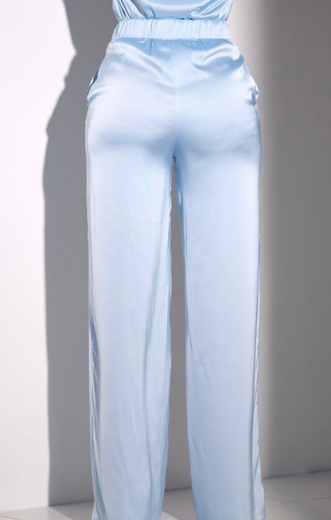 Baby Blues Satin Baddie Set - Baddie Kouture Boutique