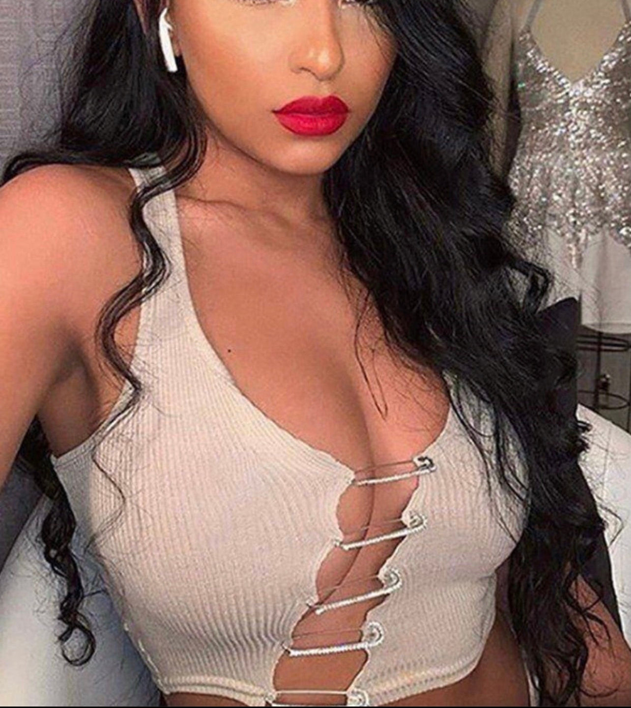Pin Up Baddie Crop Top - Baddie Kouture Boutique
