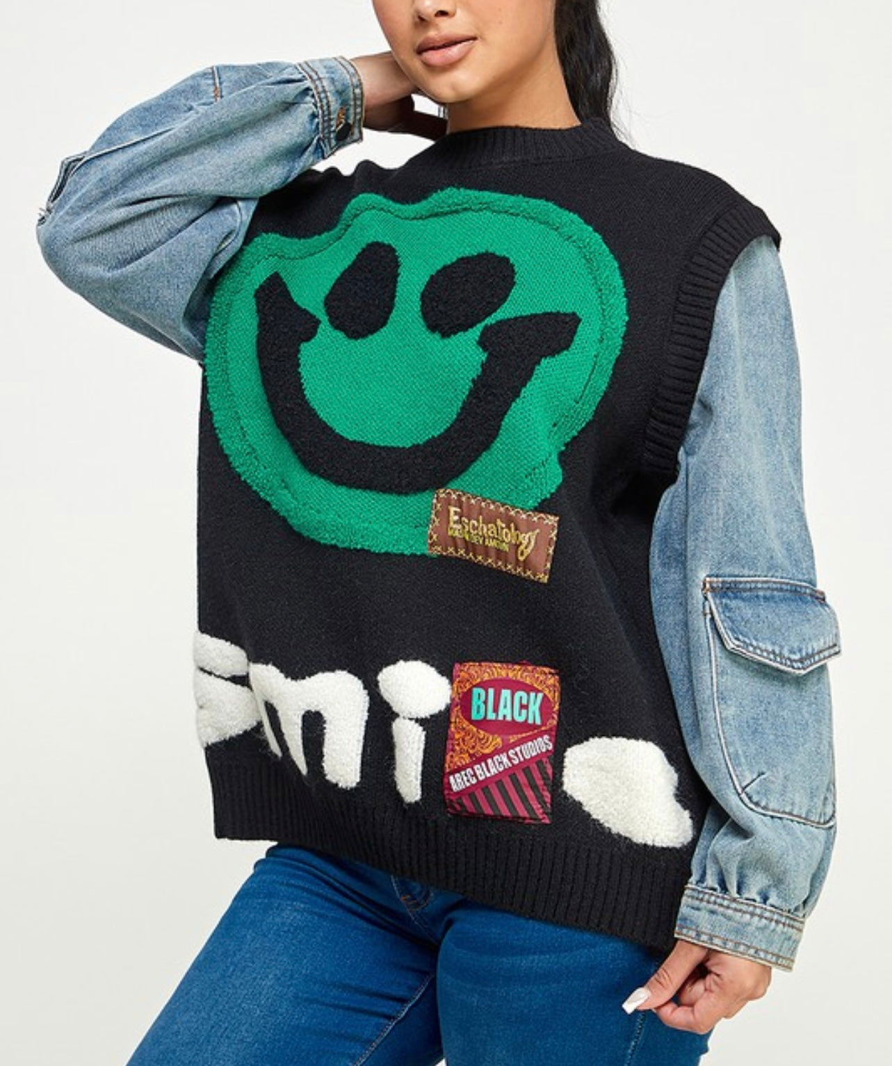 Be Happy Baddie Sweater - Baddie Kouture Boutique