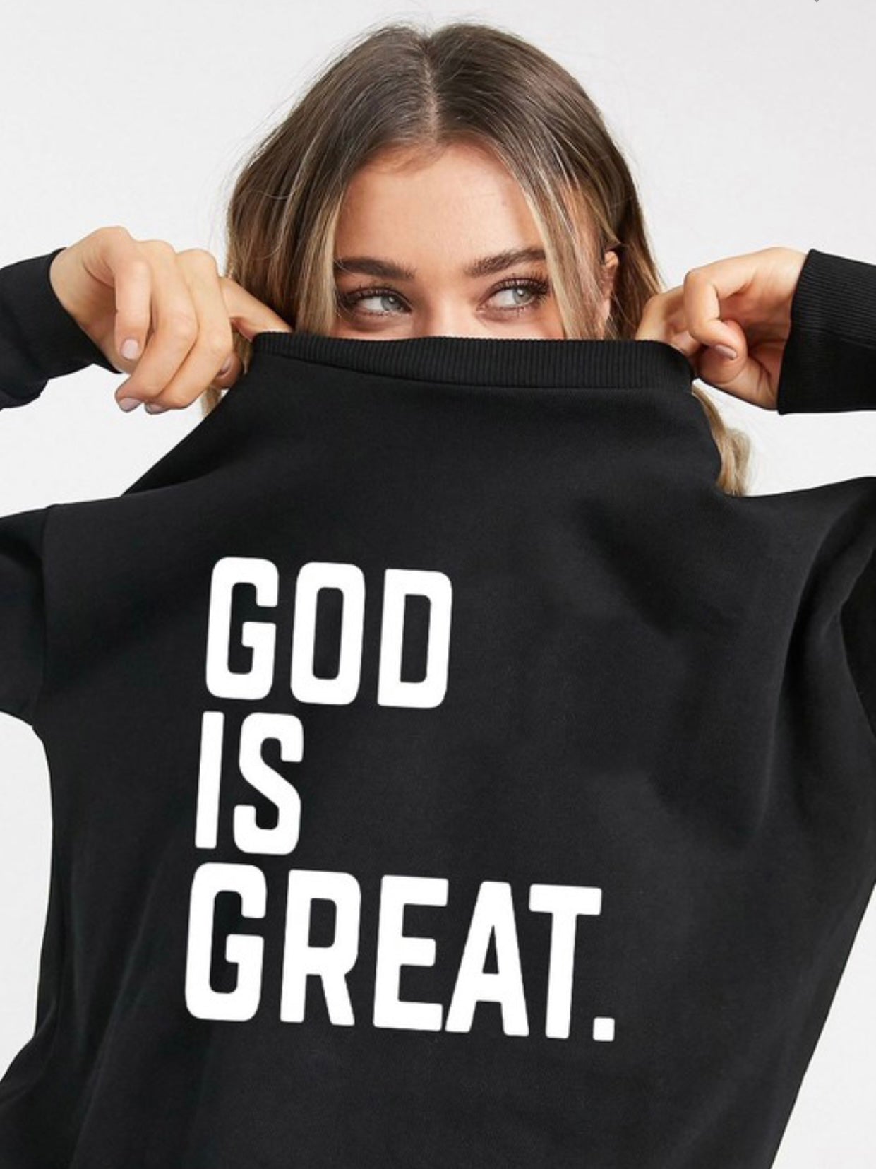 God is Great Baddie Sweater - Baddie Kouture Boutique