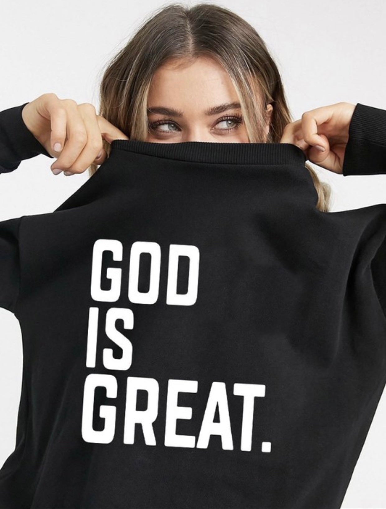 God is Great Baddie Sweater - Baddie Kouture Boutique