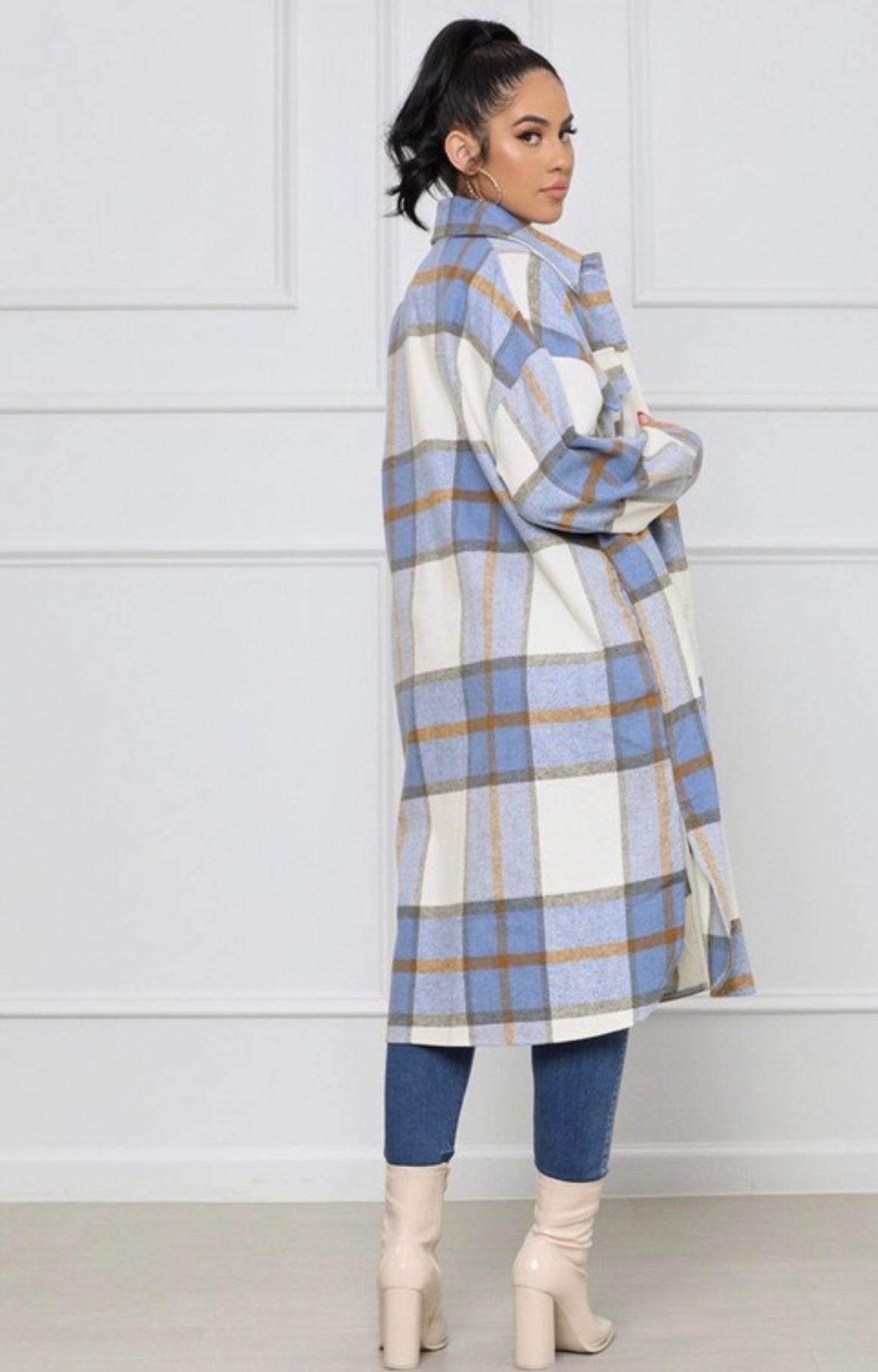 Betsy Baddie Flannel Shacket - Baddie Kouture Boutique
