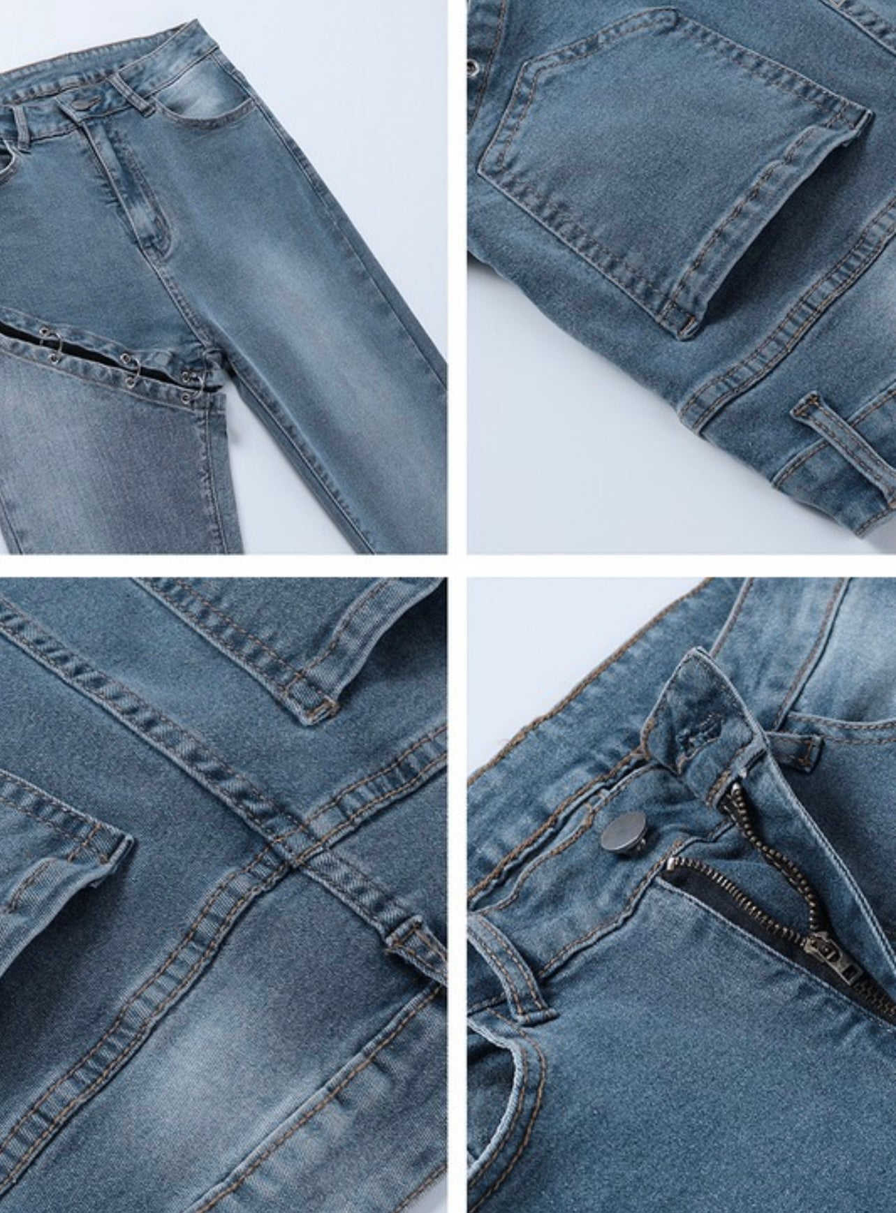 Baddie Stacked Jeans - Baddie Kouture Boutique