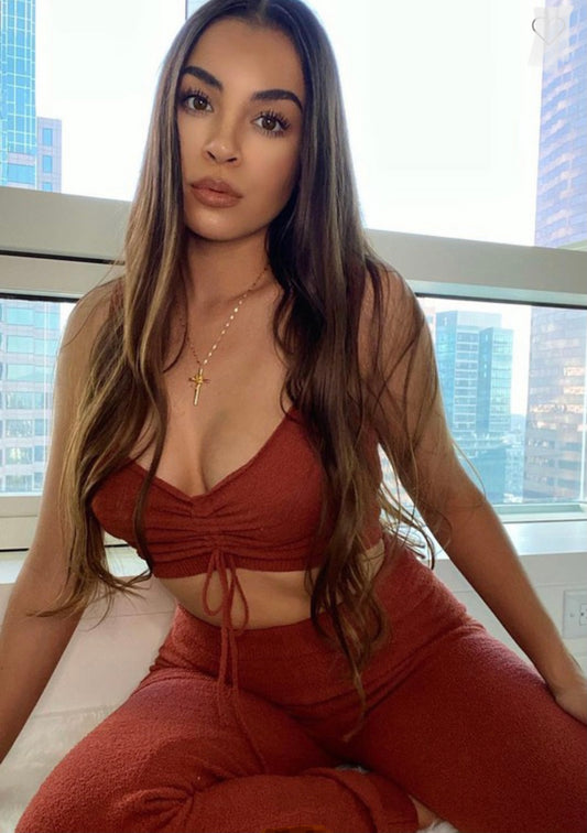 Dreamy Baddie Fuzzy Two-Piece Set - Baddie Kouture Boutique