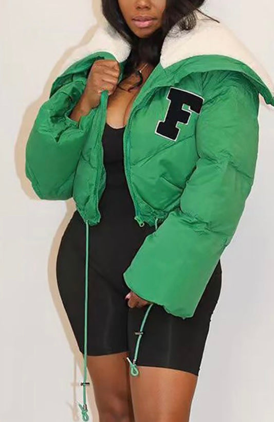 F Baddie Puffer Jacket - Baddie Kouture Boutique