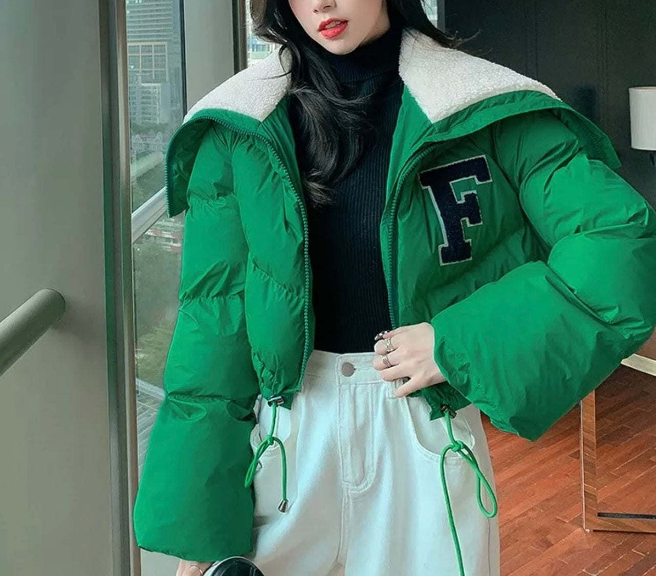 F Baddie Puffer Jacket - Baddie Kouture Boutique