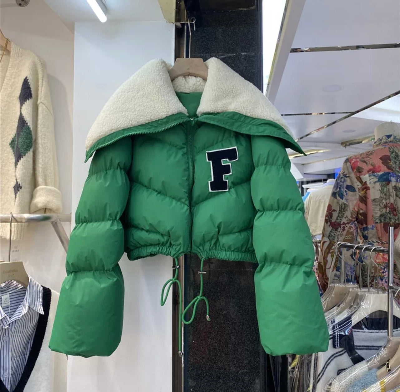 F Baddie Puffer Jacket - Baddie Kouture Boutique