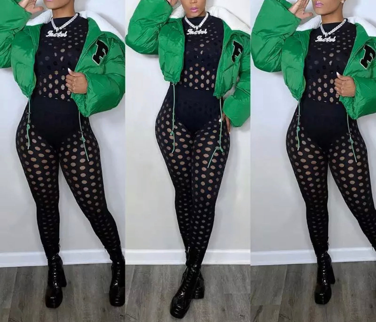 F Baddie Puffer Jacket - Baddie Kouture Boutique