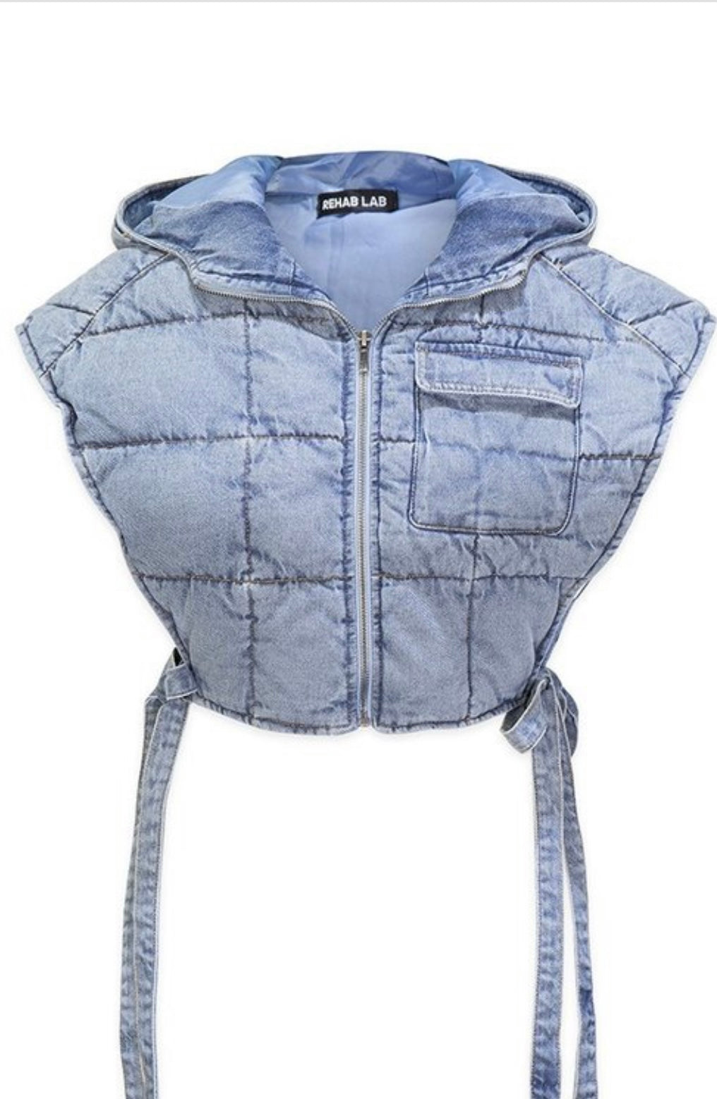 Baddie Quilted Denim Crop Jacket - Baddie Kouture Boutique