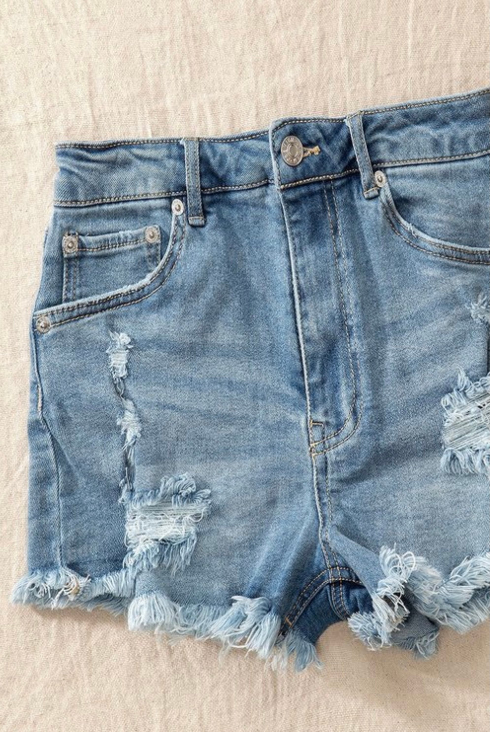 Billie Jean Light Blue Shorts - Baddie Kouture Boutique