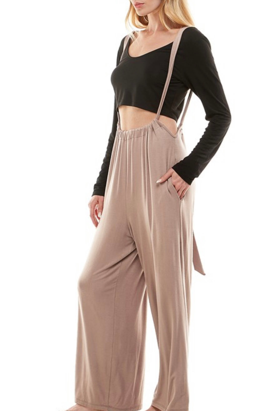 Kylie Baddie Suspender Jumpsuit - Baddie Kouture Boutique