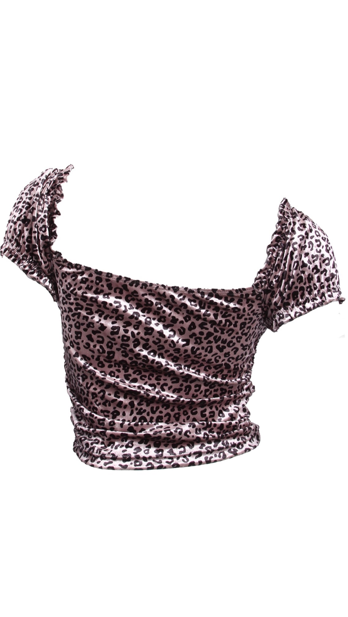 Luxury Baddie Velvet Leopard Top - Baddie Kouture Boutique