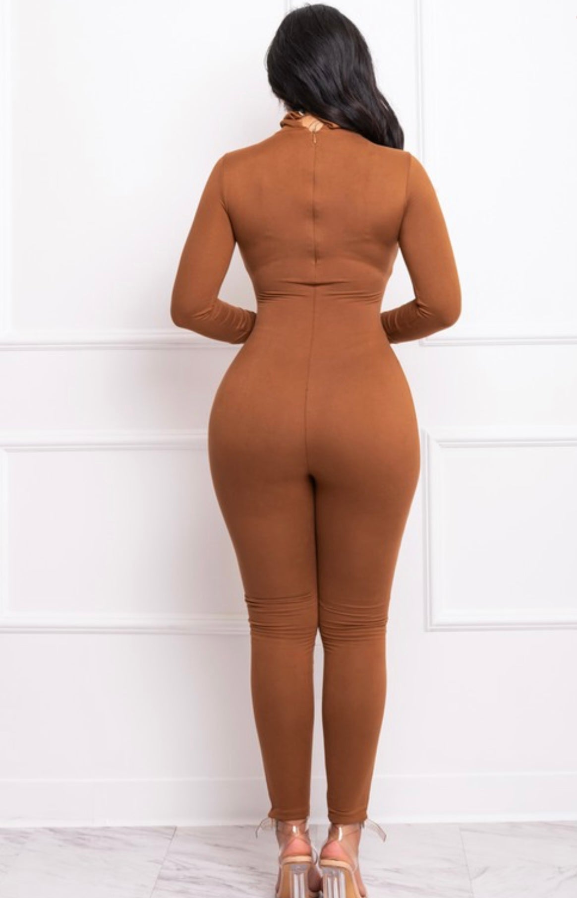 Butterscotch Baddie Jumpsuit - Baddie Kouture Boutique