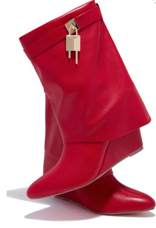 Shoe Game Sick Baddie Calve Boots - Baddie Kouture Boutique