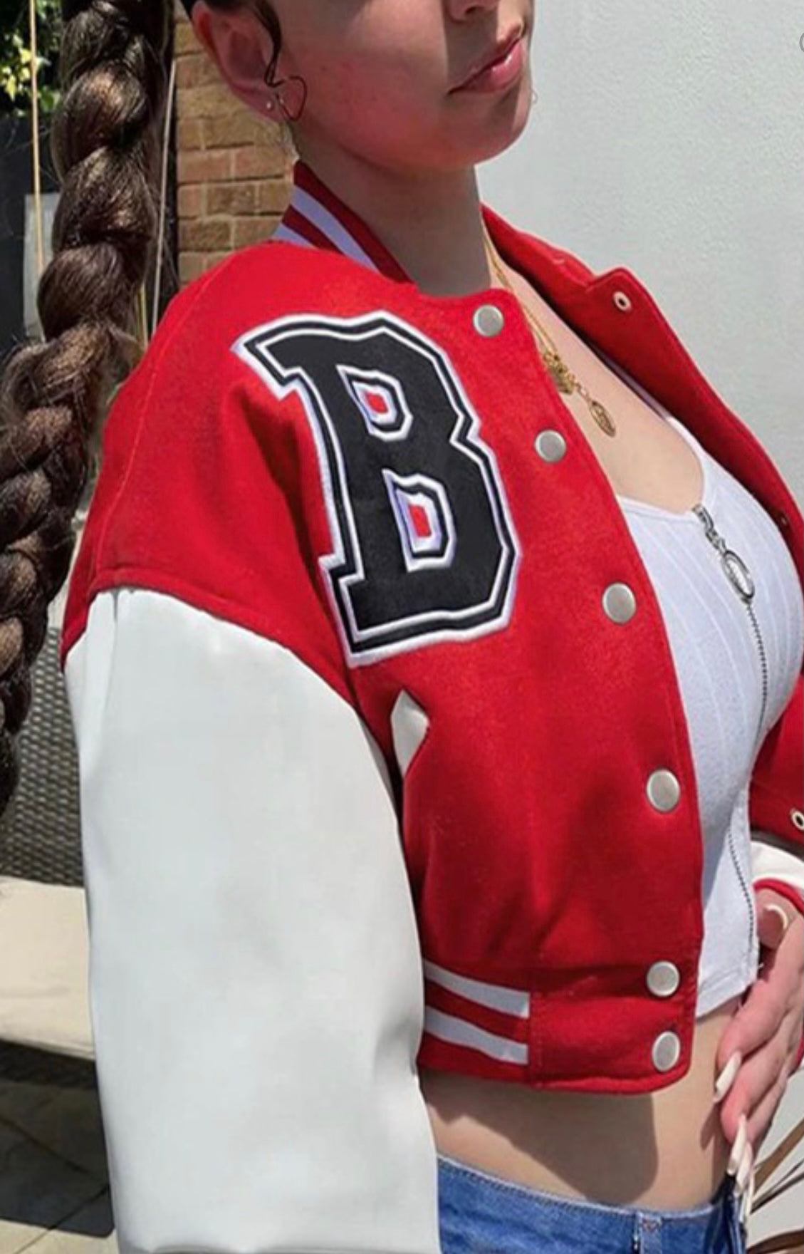 Baddie B Bomber Sweater - Baddie Kouture Boutique