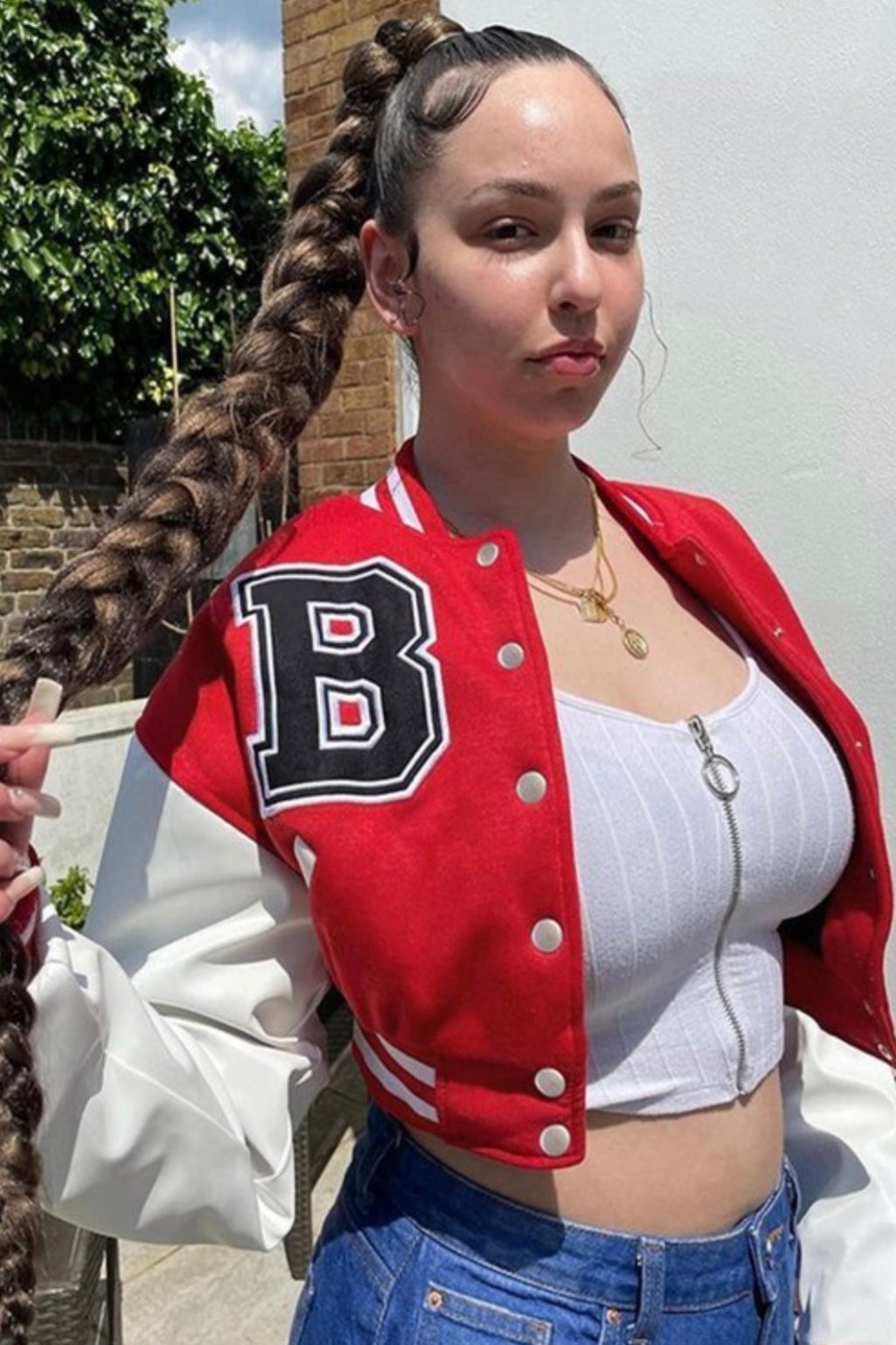 Baddie B Bomber Sweater - Baddie Kouture Boutique