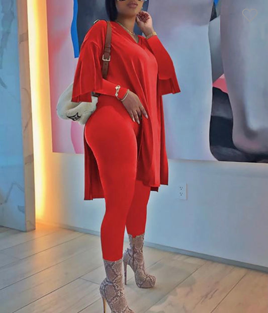 Side View Two-Piece Set - Baddie Kouture Boutique