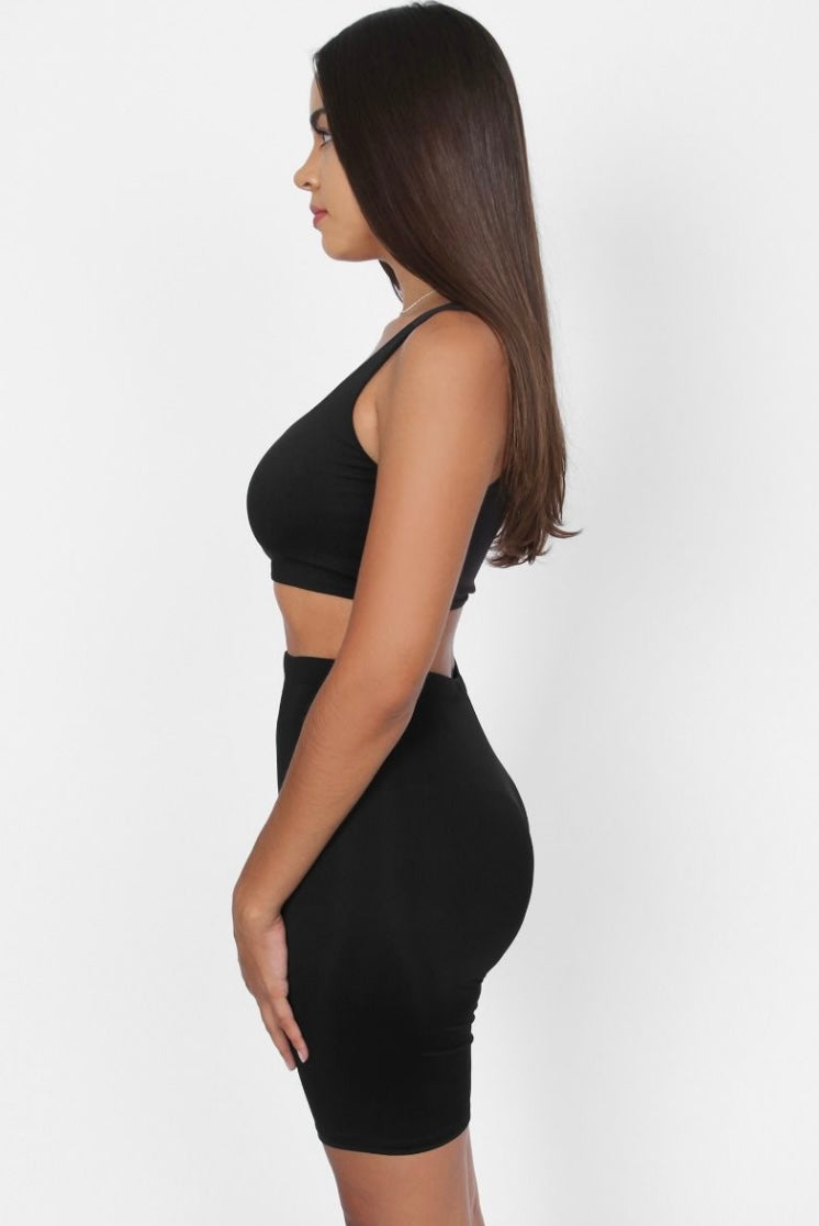 Like Skin Baddie Hi Wasted Biker Shorts - Baddie Kouture Boutique