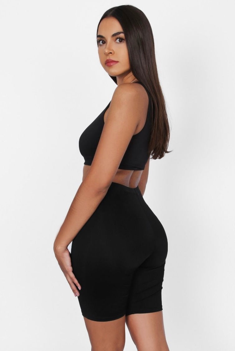 Like Skin Baddie Hi Wasted Biker Shorts - Baddie Kouture Boutique