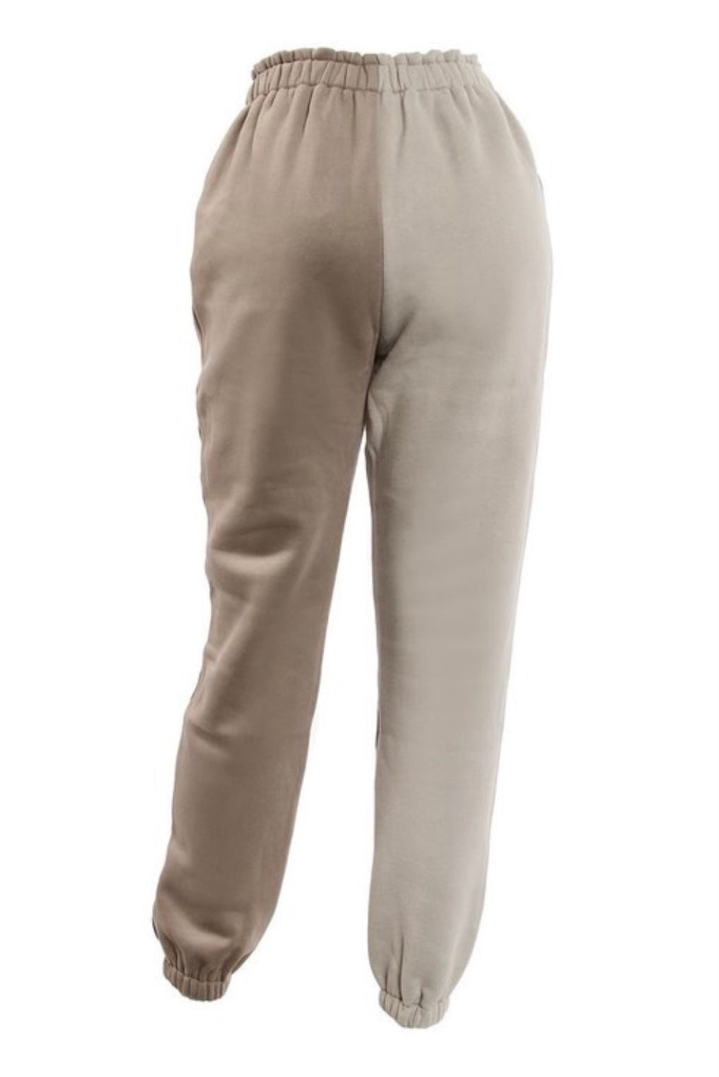 Plush Split Color Baddie Sweat Pants - Baddie Kouture Boutique