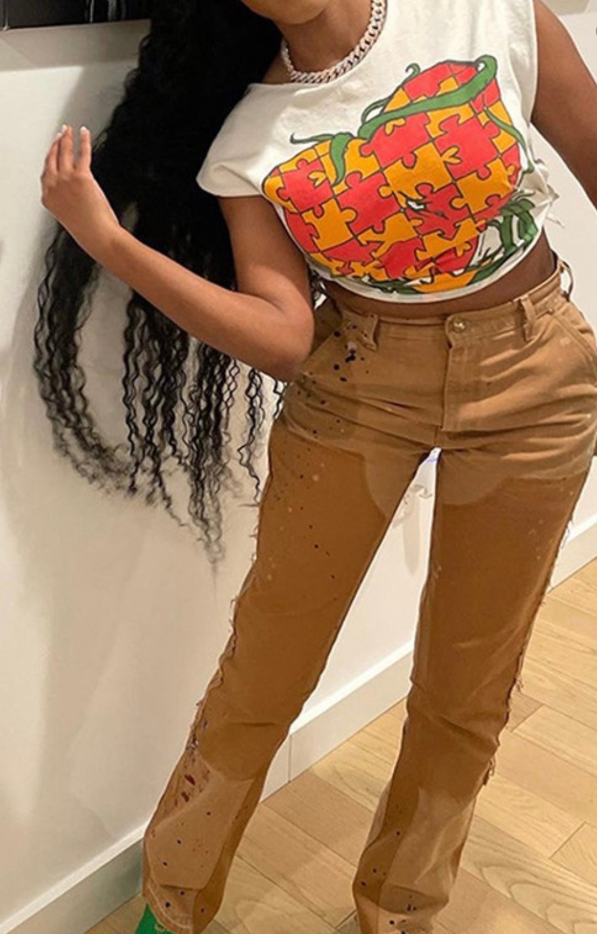 Puzzled Heart Baddie Shirt - Baddie Kouture Boutique