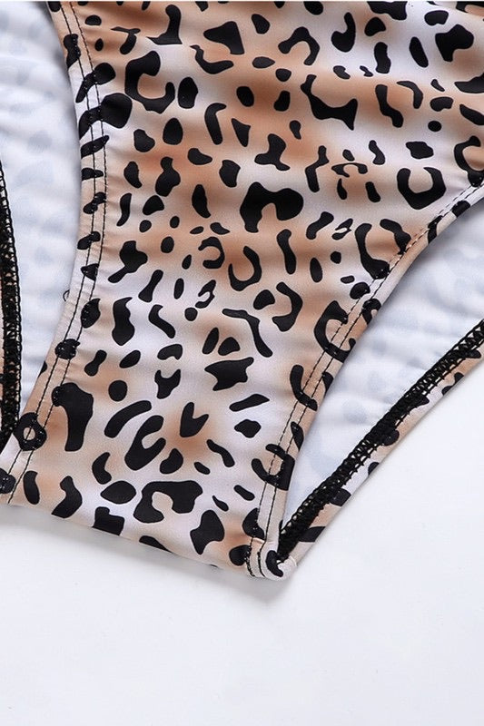 She Bad Cheetah One Shoulder Swimsuit - Baddie Kouture Boutique