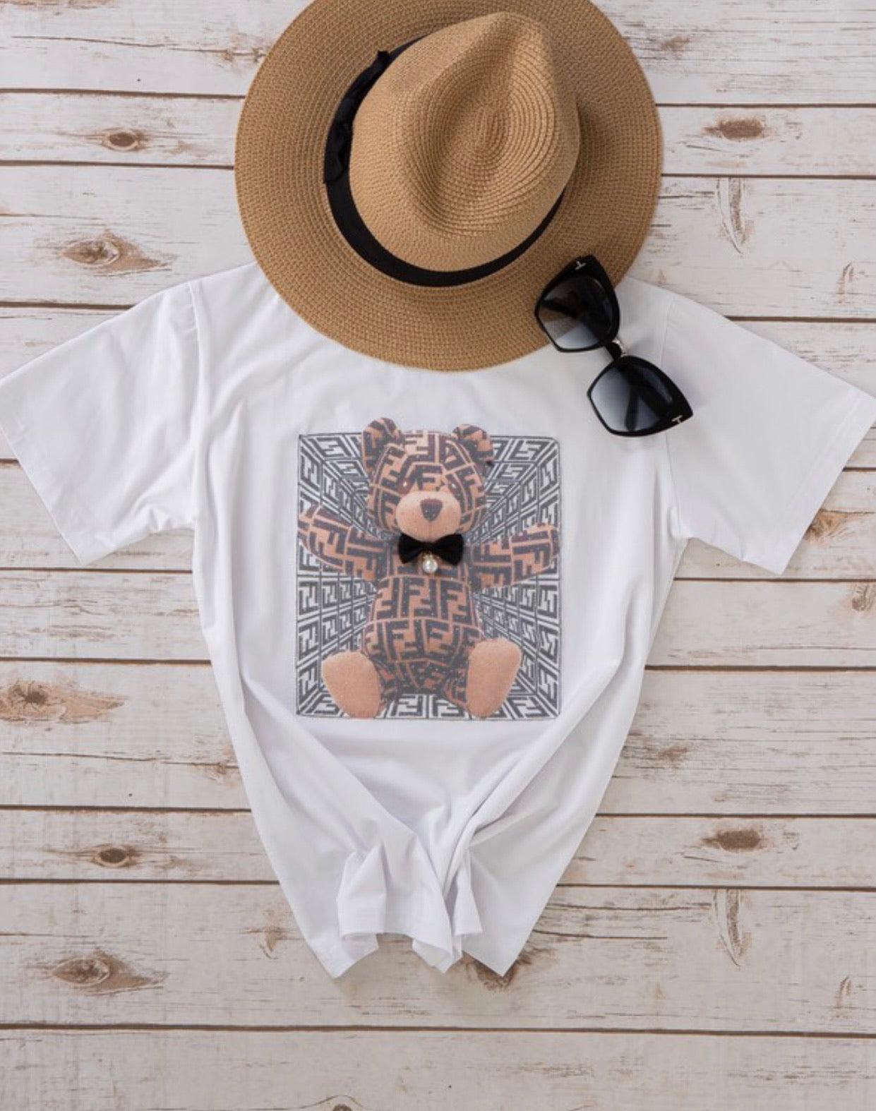 Ambitions Baddie FF Bear T-Shirt - Baddie Kouture Boutique