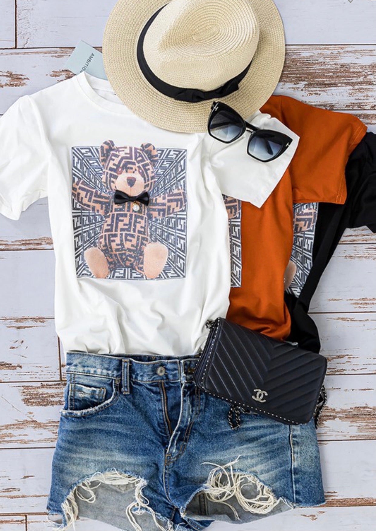 Ambitions Baddie FF Bear T-Shirt - Baddie Kouture Boutique