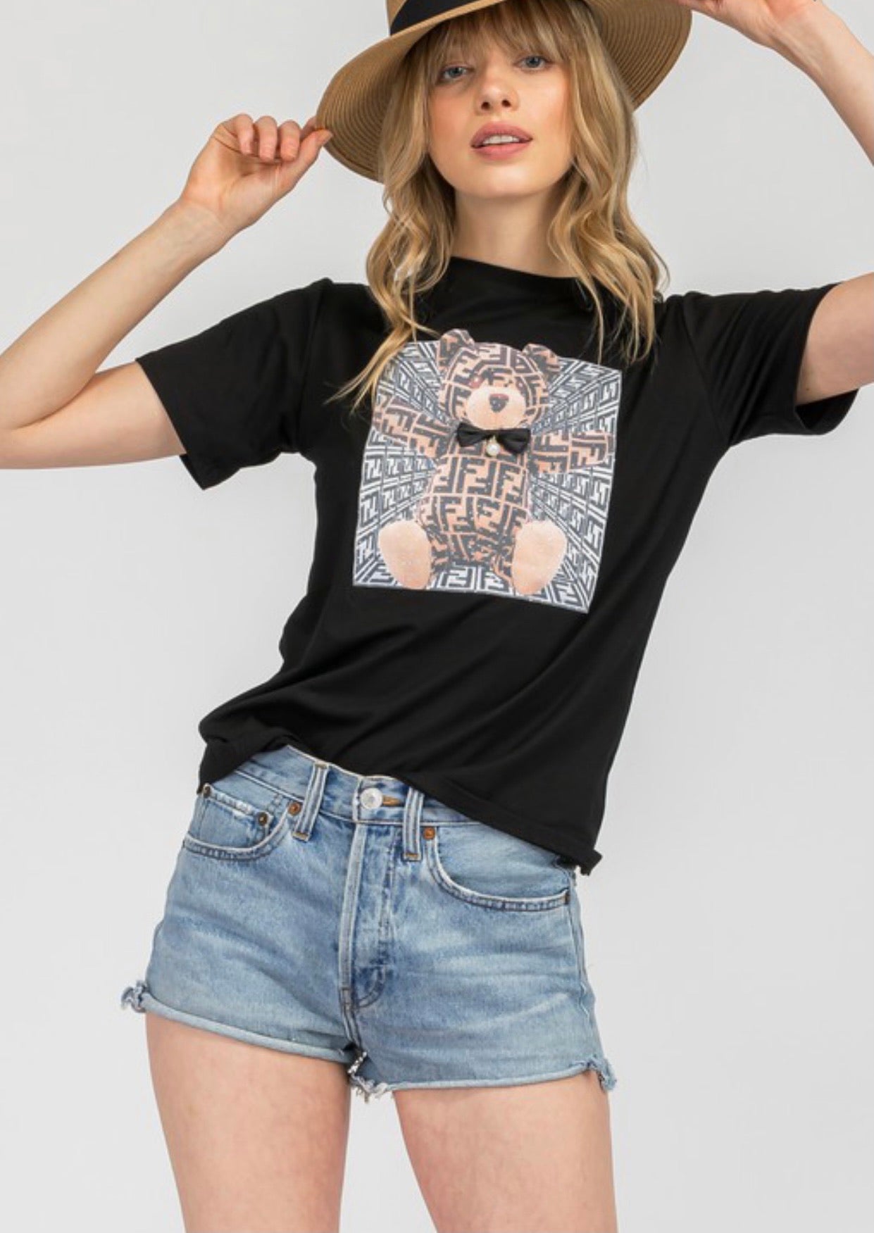 Ambitions Baddie FF Bear T-Shirt - Baddie Kouture Boutique