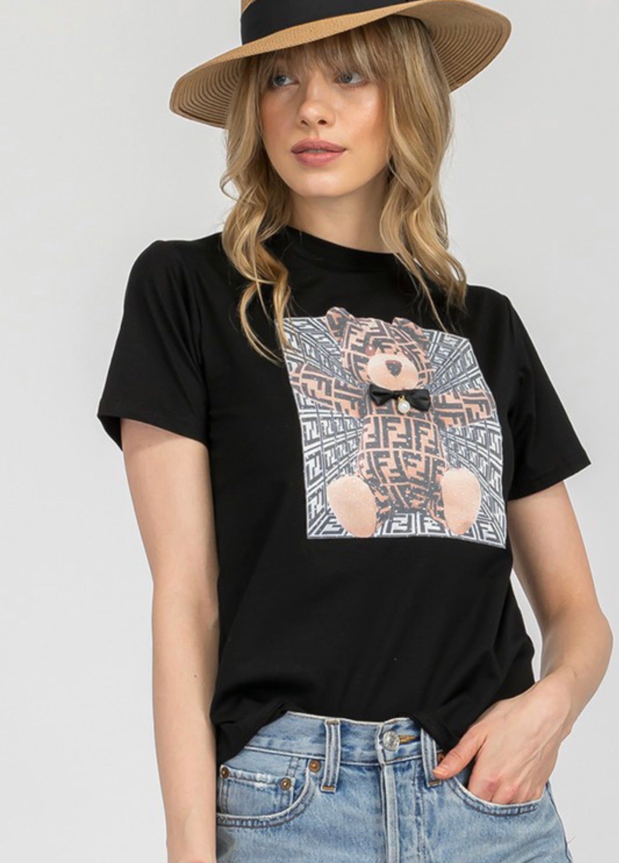 Ambitions Baddie FF Bear T-Shirt - Baddie Kouture Boutique