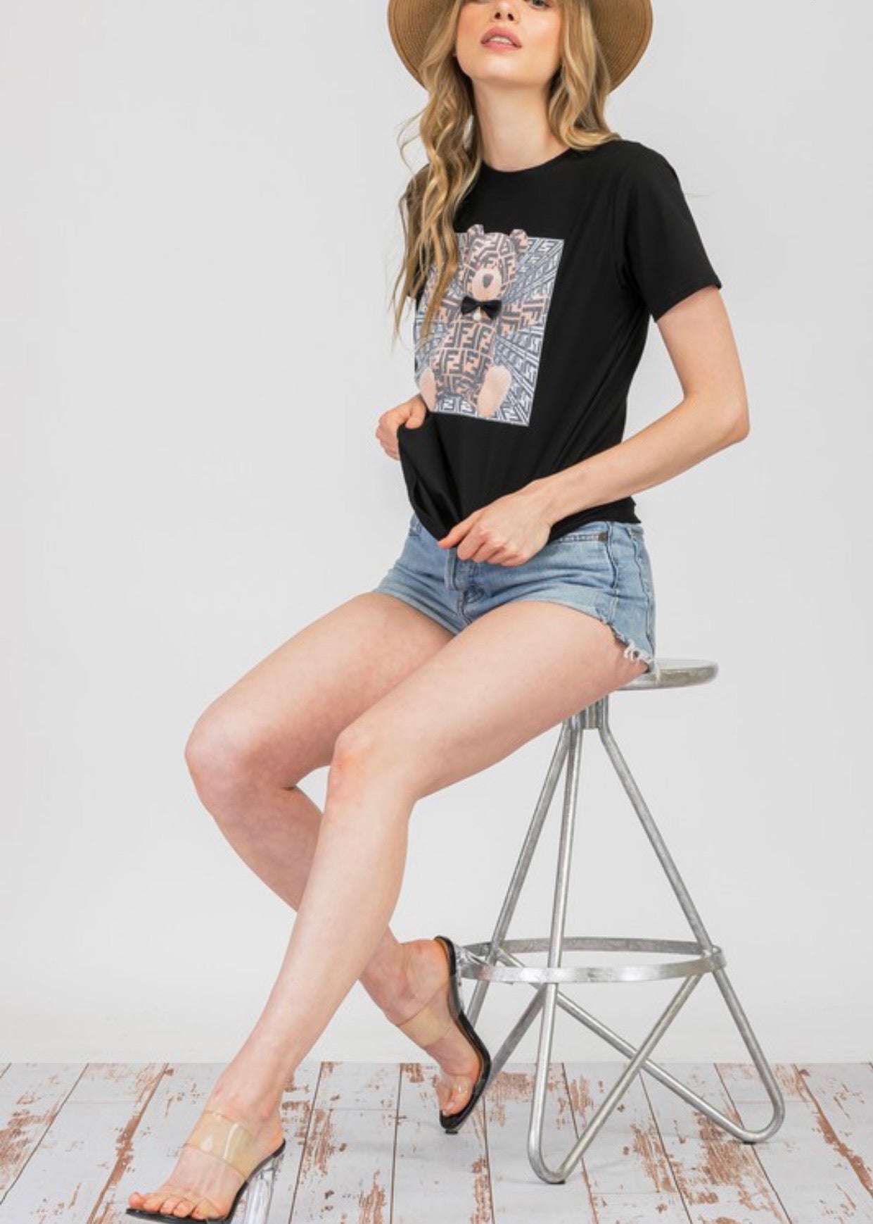 Ambitions Baddie FF Bear T-Shirt - Baddie Kouture Boutique