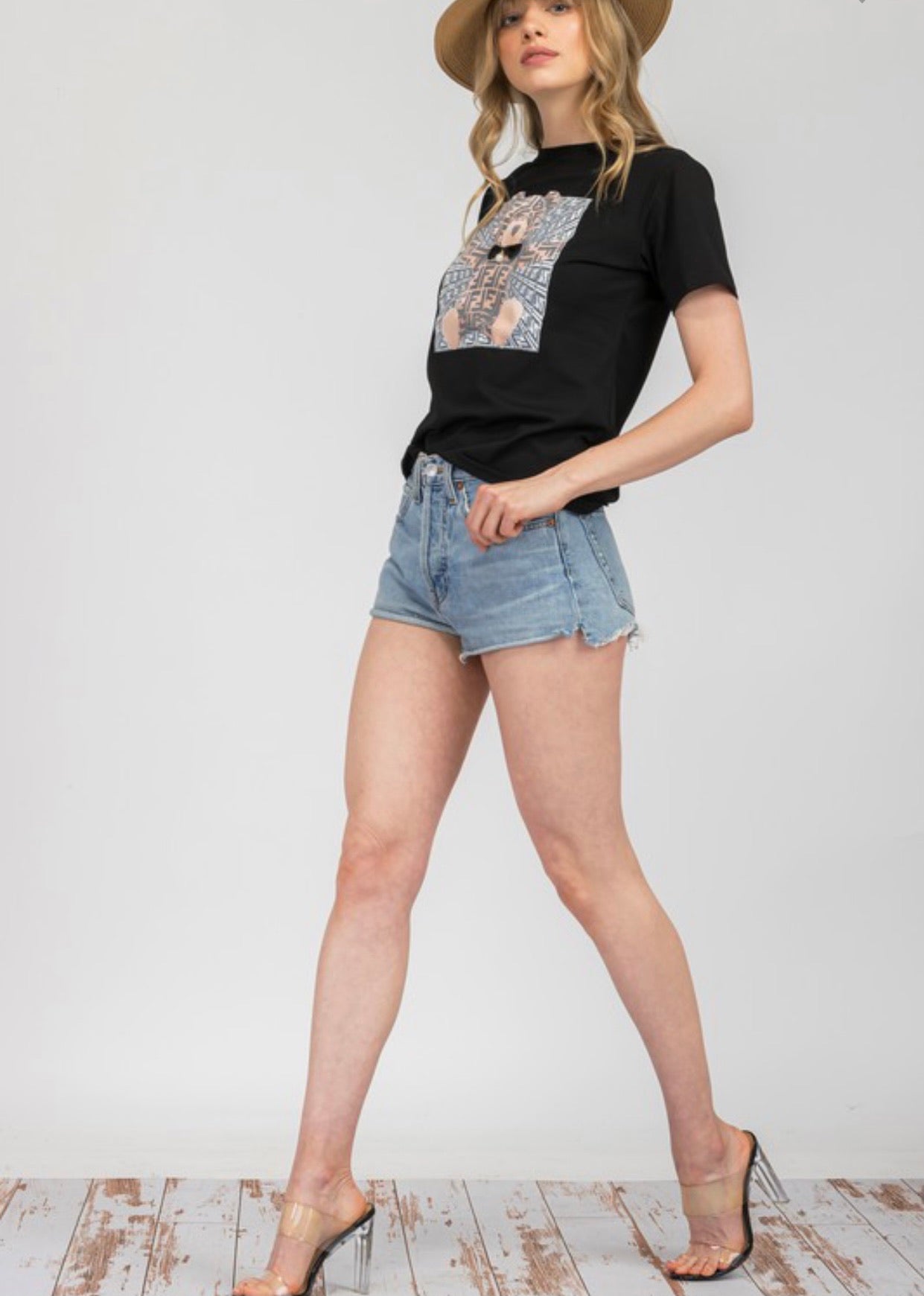 Ambitions Baddie FF Bear T-Shirt - Baddie Kouture Boutique