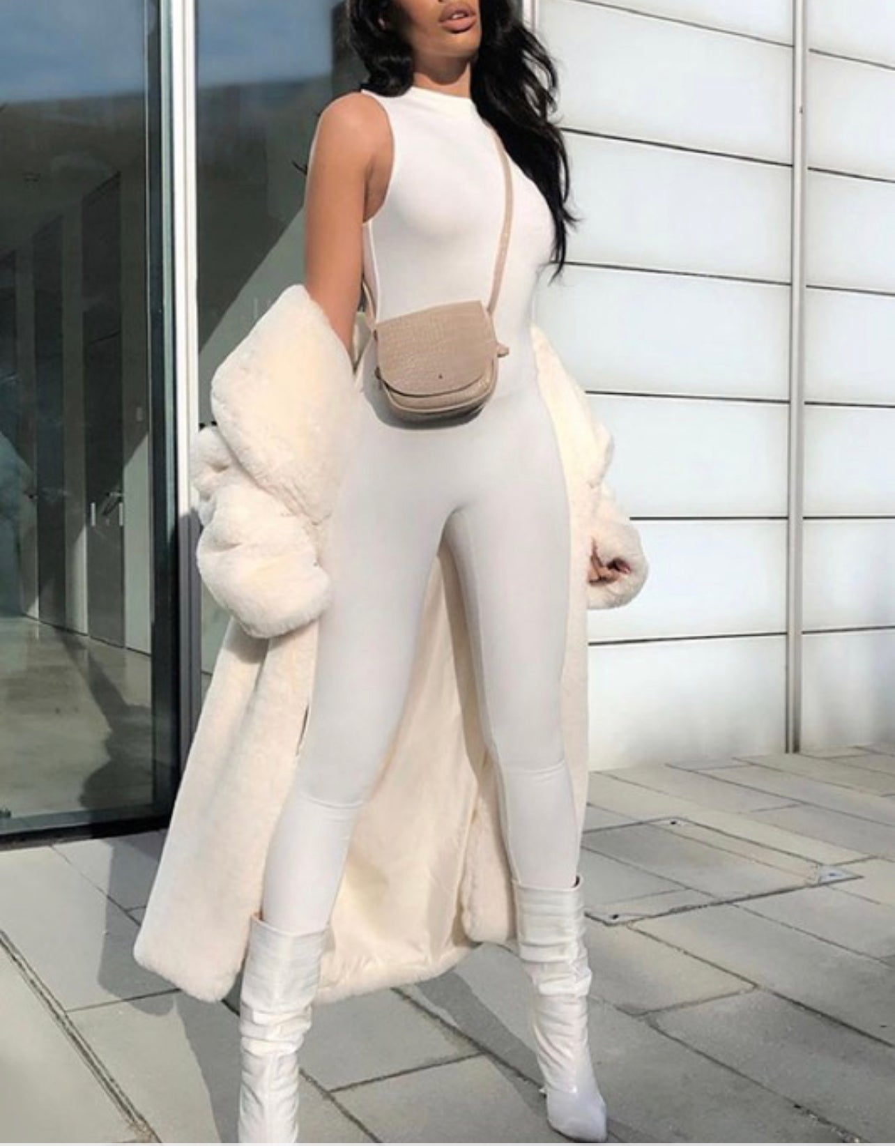 Ms. Snow Baddie Jumpsuit - Baddie Kouture Boutique