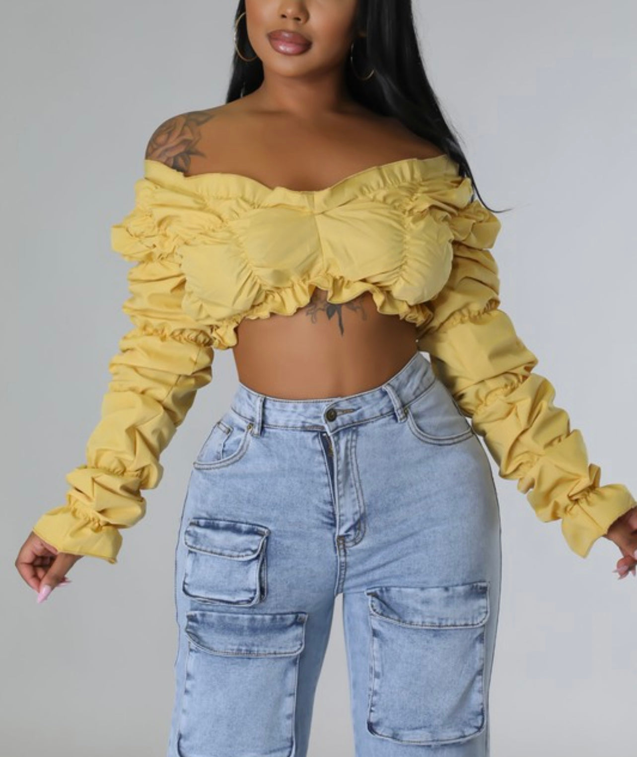 Savanna Ruched Baddie Top - Baddie Kouture Boutique