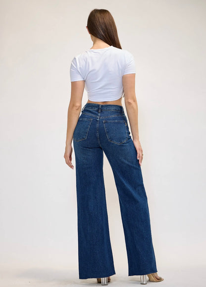 Blue Hour Baddie Wide-Leg Jeans.