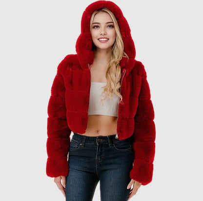 Luxe Baddie Faux Fur Hoodie