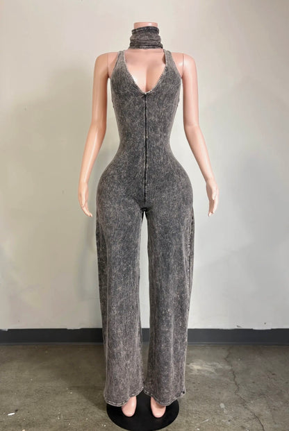 Bad Intentions Baddie Jumpsuit with Headband - Baddie Kouture Boutique 