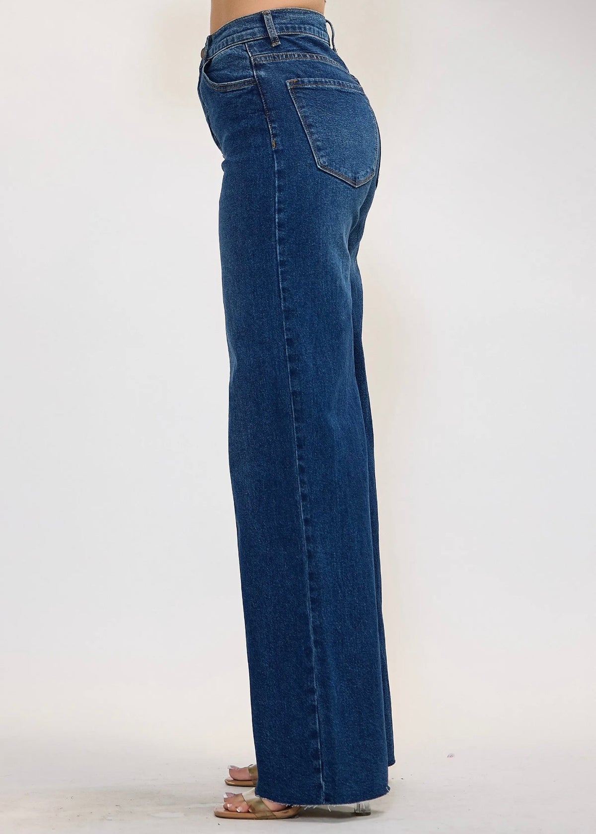 Blue Hour Baddie Wide-Leg Jeans.