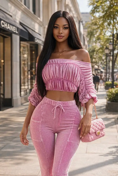 Pink Paradise Baddie Set - Baddie Kouture Boutique 