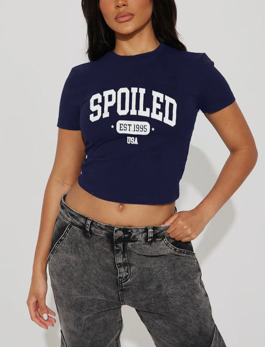 Spoiled Baddie Crop Top